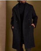 Marley M Marineblaue gestreifte Jacke