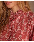 Blusa Paulette Bl Coral con ricamo