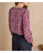 Blusa Brunette Bl con stampa Fuxia Scuro