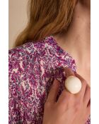 Blusa Brunette Bl con stampa Fuxia Scuro