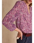 Blusa Brunette Bl con stampa Fuxia Scuro