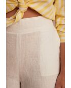 Pio P Weiße Leinenhose