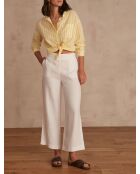 Pio P Weiße Leinenhose