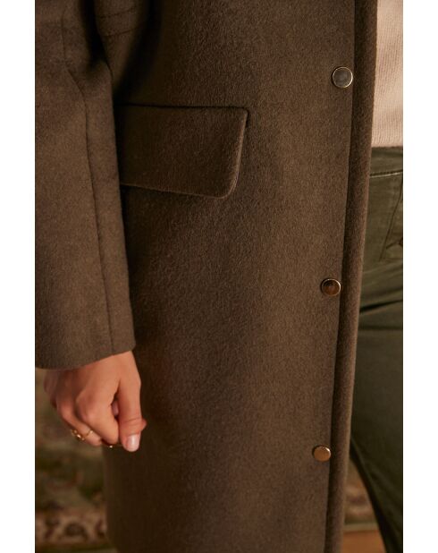 Alpha M khakifarbener Mantel