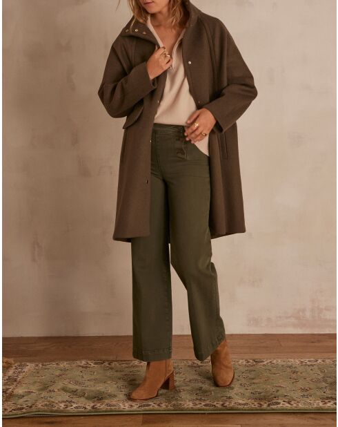 Alpha M khakifarbener Mantel