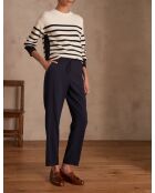 Ferdinand P Crepe marineblaue Hose