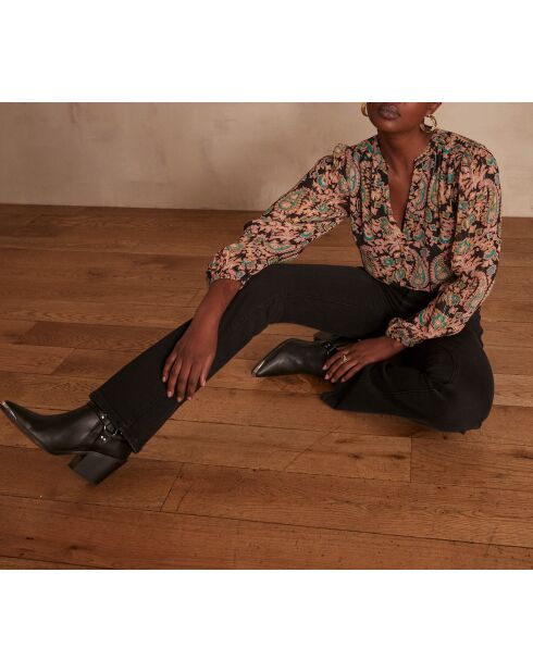 Pamela Bootcut zwarte broek