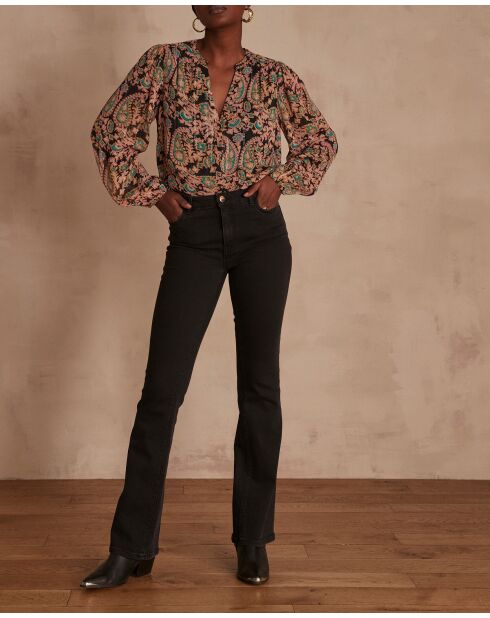 Pamela Bootcut zwarte broek