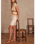 Bamboo J Spitzenrock mit Schnürung