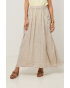 Jupe Tessy 100% Lin beige