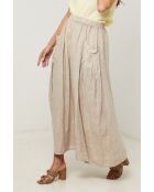 Jupe Tessy 100% Lin beige
