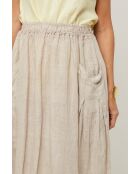 Jupe Tessy 100% Lin beige