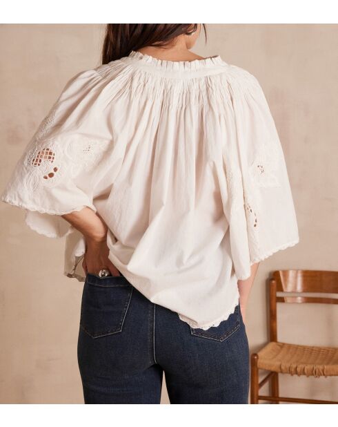 Blouse Sacha Bl Broderie écru