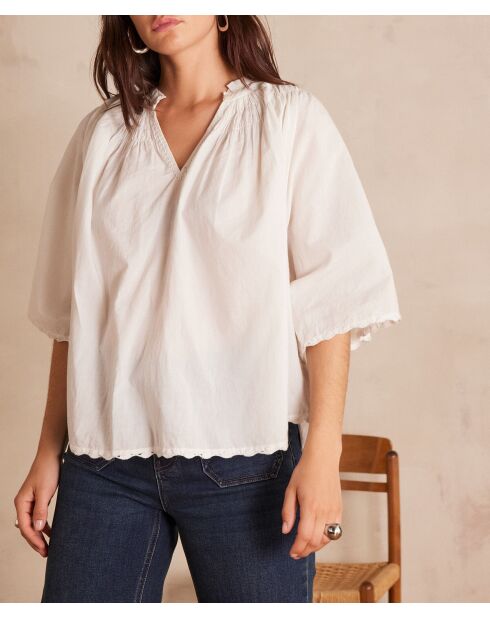 Blouse Sacha Bl Broderie écru