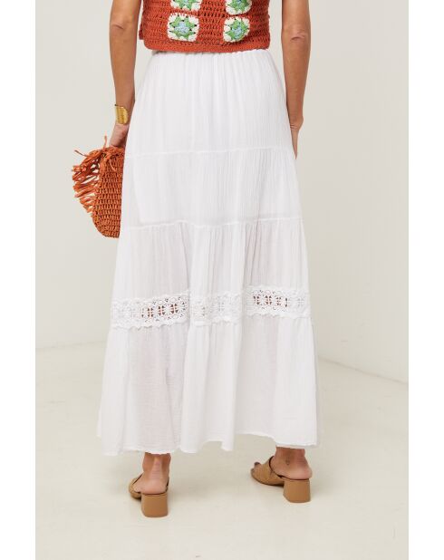 Jupe Anaya 100% Coton blanche
