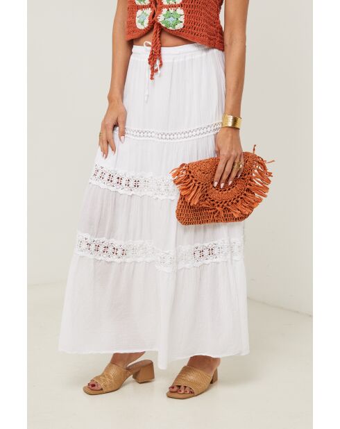Jupe Anaya 100% Coton blanche