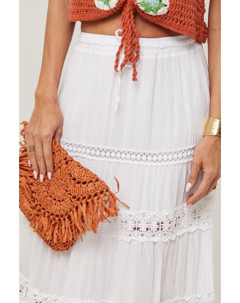 Jupe Anaya 100% Coton blanche