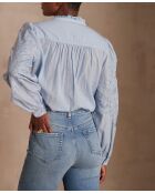 Blusa Bettina Bl Sequin celeste