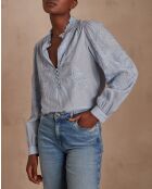 Blusa Bettina Bl Sequin celeste