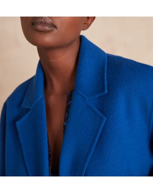 Fabien Double Face blauer Mantel