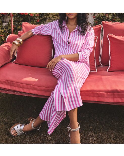 Blassrosa Prune P Stripe Hose