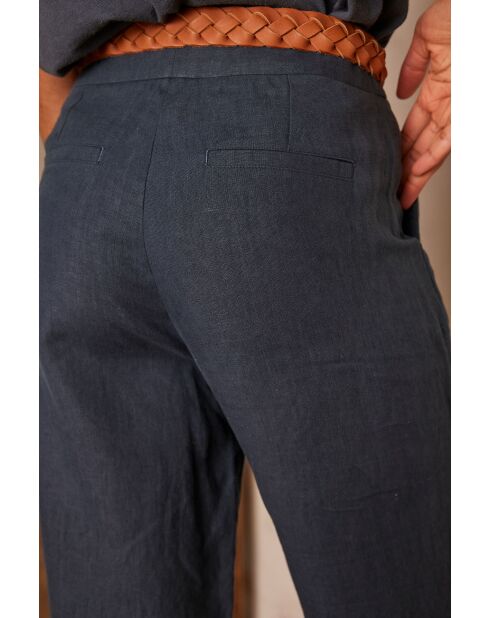 Pio P Linen Anthrazithose