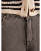 Sandy Bis Medium Heather broek met wijde pijpen