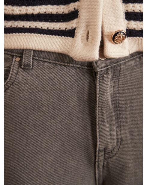 Sandy Bis Medium Heather broek met wijde pijpen