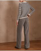 Sandy Bis Medium Heather broek met wijde pijpen