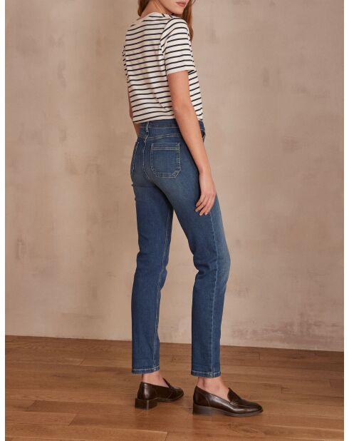 Dunkelindigofarbene Nalla Jeanshose