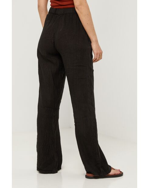 Pantalon Zélie 100% Lin noir