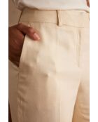 Cremefarbene Hose Bret P Uni