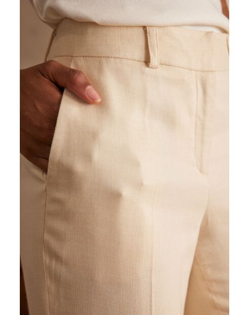 Cremefarbene Hose Bret P Uni