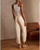 Cremefarbene Hose Bret P Uni