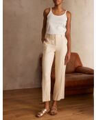 Cremefarbene Hose Bret P Uni