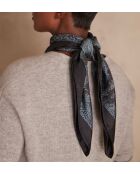 Foulard Encre canard foncé