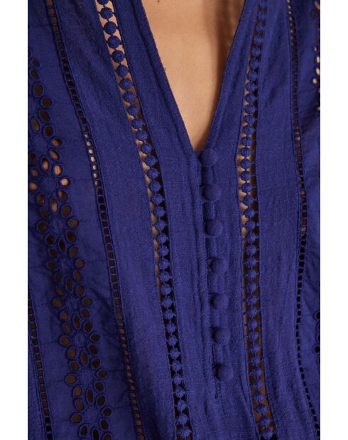 Baila Bl königsblaue Stickbluse