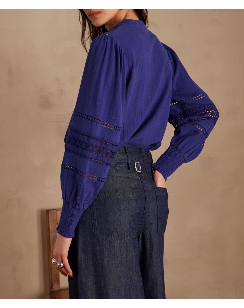 Baila Bl königsblaue Stickbluse