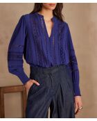 Baila Bl königsblaue Stickbluse