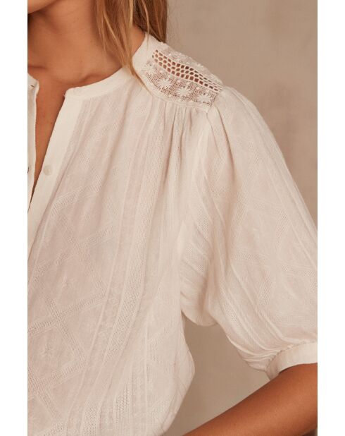 Carolane Bl Uni-Stringbluse