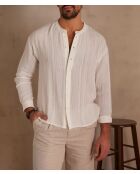 Jack/Ice Bl ecrufarbene Jacquardbluse