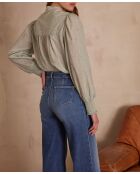 Bl Poetry Bluse mit mintfarbenem Blumendruck