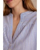 Prague Bl Blaue Streifenbluse