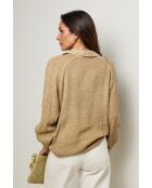 Top Yolina 100% Coton camel