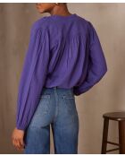 Blusa viola a farfalla Bl Uni