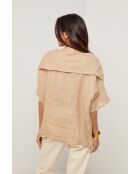 Top Séréna 100% Lin camel