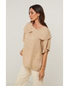 Top Séréna 100% Lin camel