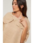 Top Séréna 100% Lin camel
