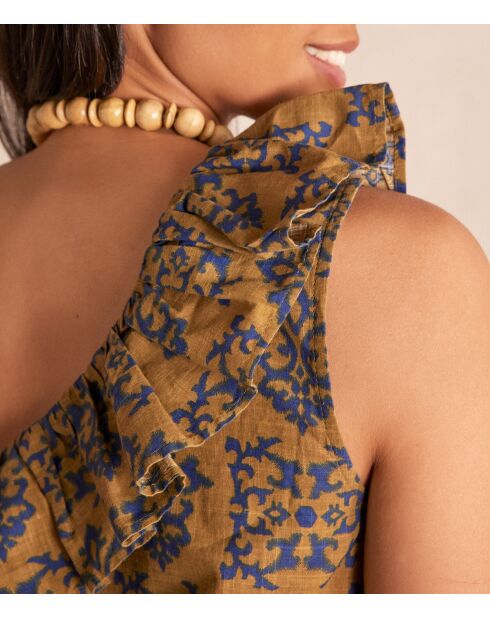 Blusa Pitt Bl con stampa a olive