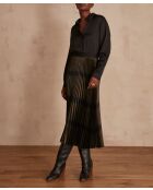 Barbara J Faltenrock mit Blättern